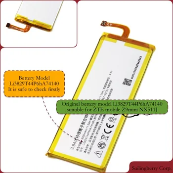 

Original battery suitable for ZTE-mobile Z9mini NX511J with battery model Li3829T44P6hA74140（Please check this model firstly）