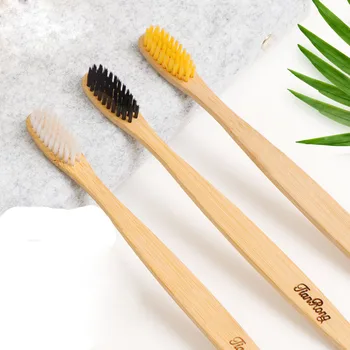 

1Pcs Environmental Wooden Bamboo Charcoal Health Toothbrush Oral Care Teeth Cleaning Eco Medium Soft Bristle Brushes New Arrival