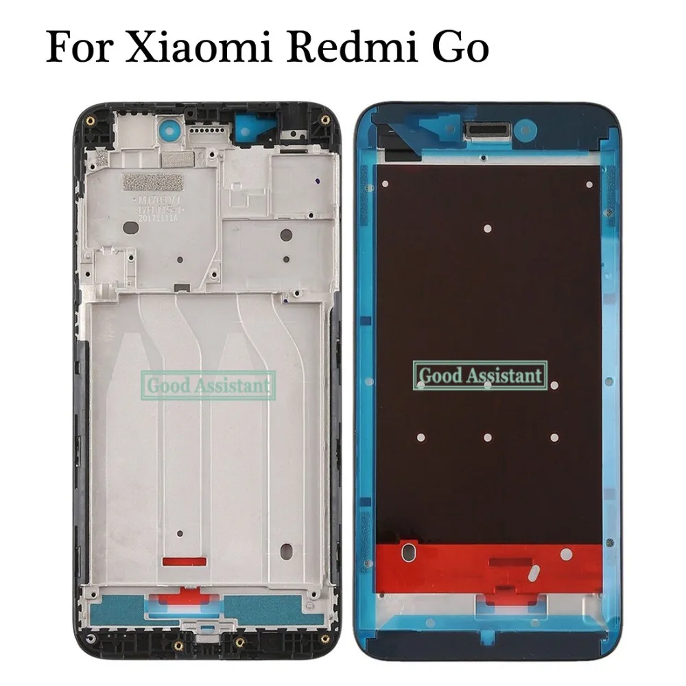 Для Xiaomi Redmi Go/Redmi Go глобальная передняя панель корпуса ЖК-рамка дисплея рамка лицевой панели Передняя рамка(без ЖК-дисплея