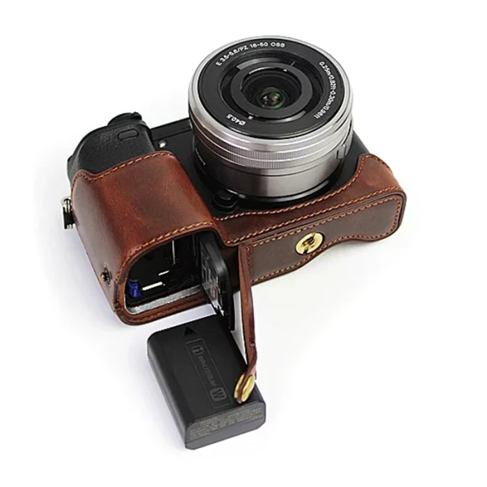 Винтажный кожаный чехол для камеры для sony A6000 A6300 FKU66