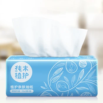 

6 Bags 3 Layers Plant Protection Log Pumping Paper Facial Tissue Paper Tissues Bath Roll Papers Home Clean Supplies