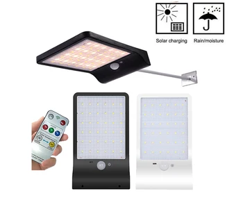 

48 LED Solar Ligh Solar Power PIR Motion Sensor Wall Light Waterproof IP65 Outdoor Security Lamp Garden Street Light wall+Lamp