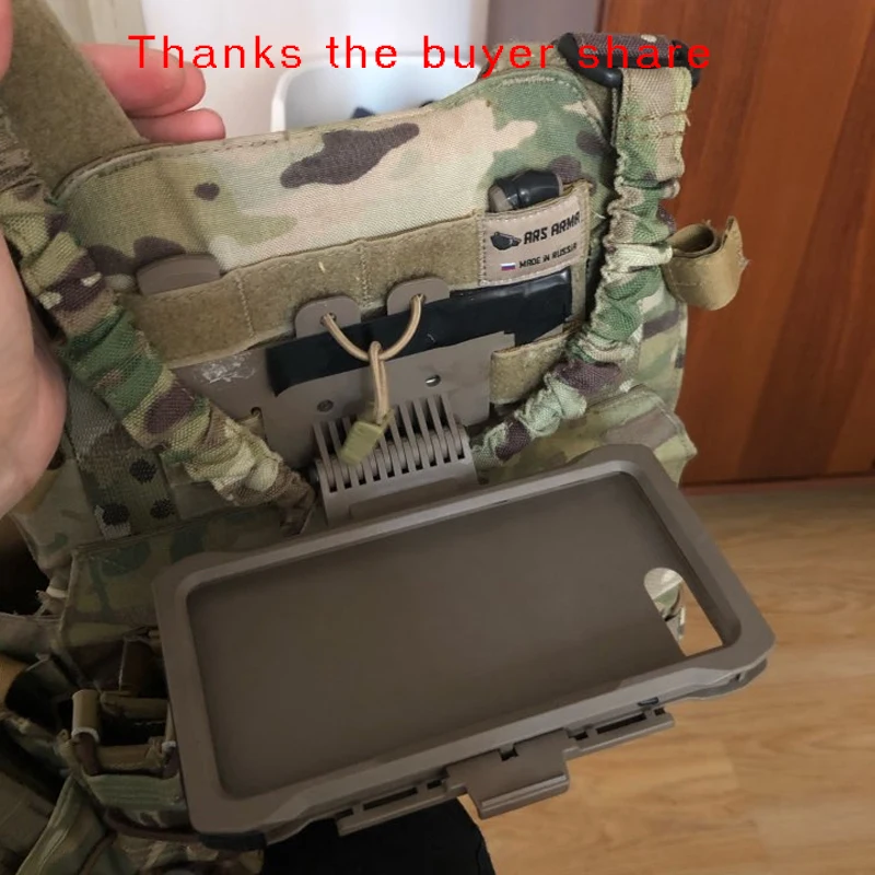 Новая военная тактическая сумка FMA Molle Plus, чехол для мобильного телефона, для охоты, пейнтбола жилет для техники, для Ip чехол для телефона Plus (art.: 7af67a634) - 7af67a634
