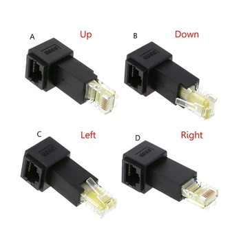 

Multi-angle RJ45 Cat 5e Male to Female Lan Ethernet Network Extension Adapter