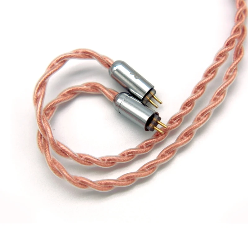 FAAEAL 4 ядра высокой чистоты Медь кабель с 2Pin/интерфейсом MMCX отсоединяется, 3,5/2,5/4,4 мм с золотым напылением заглушка для разъема для наушников и обновление кабель для TFZ/TRN