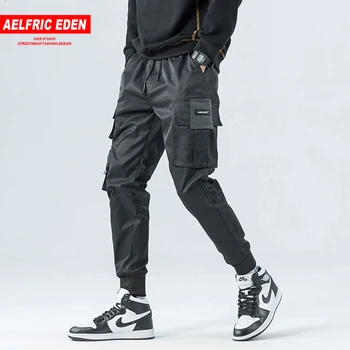 

Aelfric Eden Multi Pockets Cargo Pants Men Harajuku Hip Hop Streetwear Fashion Sweatpants Casual Joggers Male Trousers Oversized