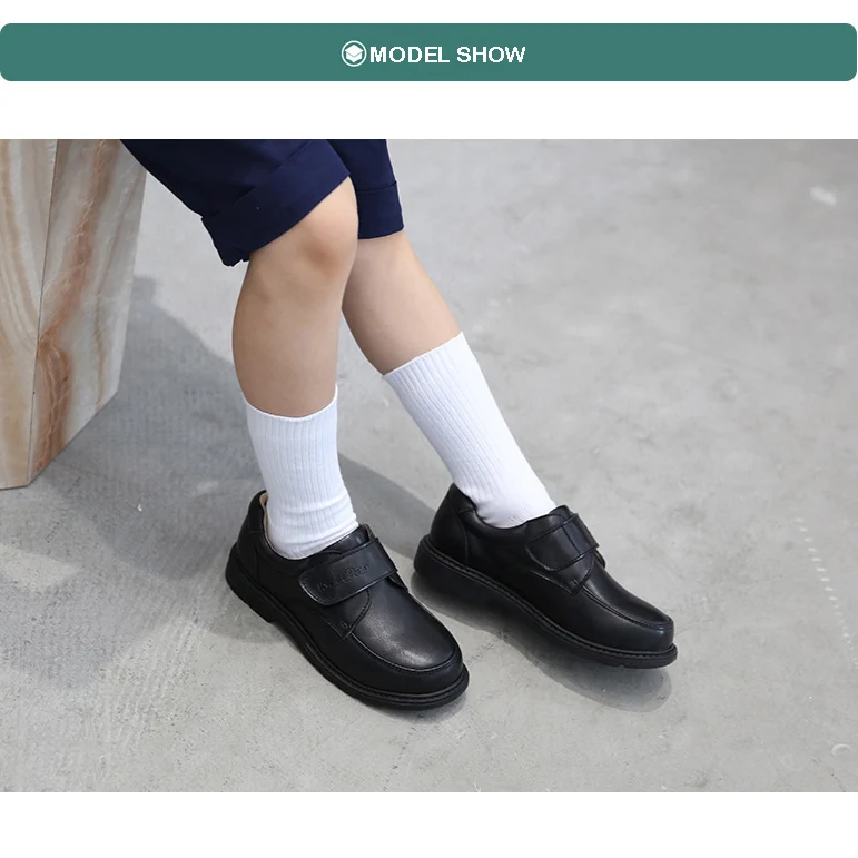 Kalupao/сезон весна-лето; Новинка; Детская школьная обувь из натуральной кожи для мальчиков; Брендовая детская черная Свадебная обувь с подошвой из термопластичной резины; модельные туфли для мальчиков