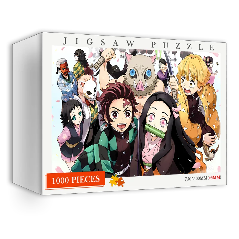 

1000 Pieces Cartoon Wooden Demon Slayer Puzzle Japanese Anime Jigsaw for Adults Kids Educational Toys Girls Wood Puzzles Gifts