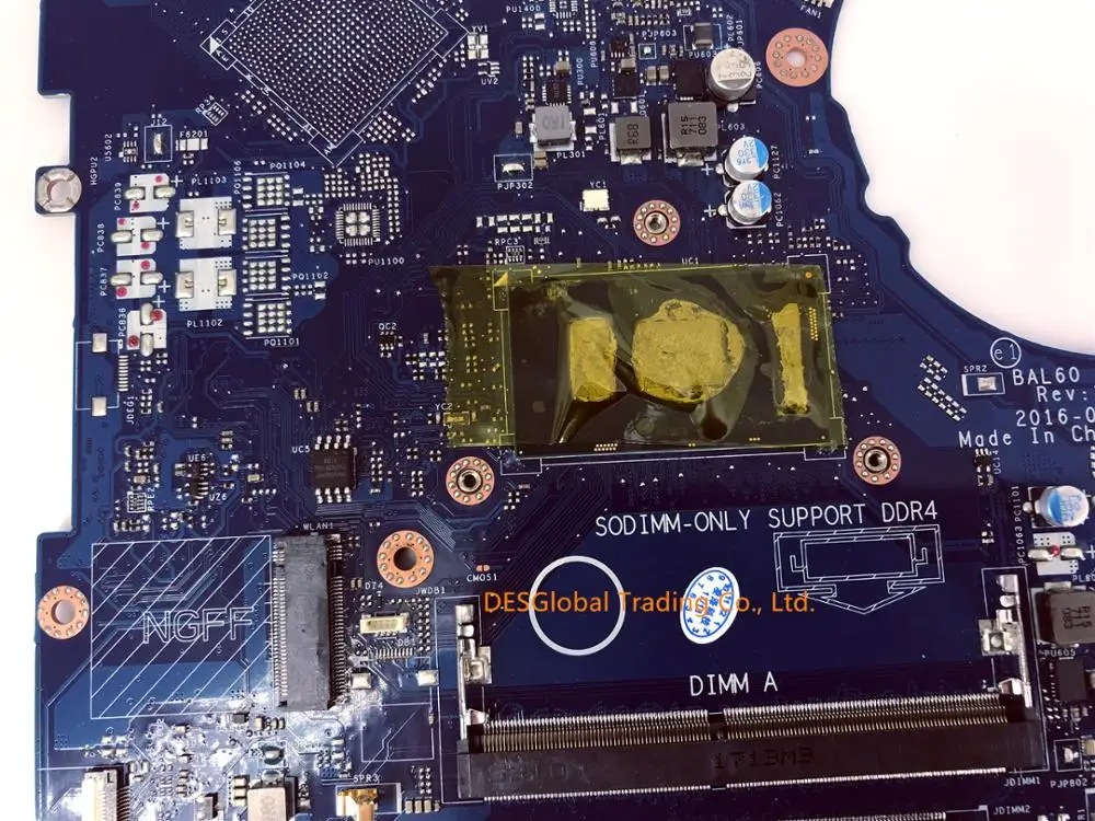 discounted  BAL60 LA-D871P For DELL inspiron 14 5468 5468D 5566 Laptop Mainboard Motherboard SR2ZW i3-7100U CPU