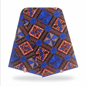 

African Ankara Fabric Original High Quality pagne Wax Print Fabric Printing 100% Cotton African Nigerian Real pagne Wax Dress