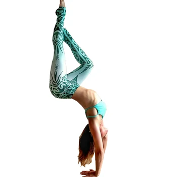 

Printed Slim Leggings Women Compression Push Up Digital Print Hip High Waist Sports Leggings