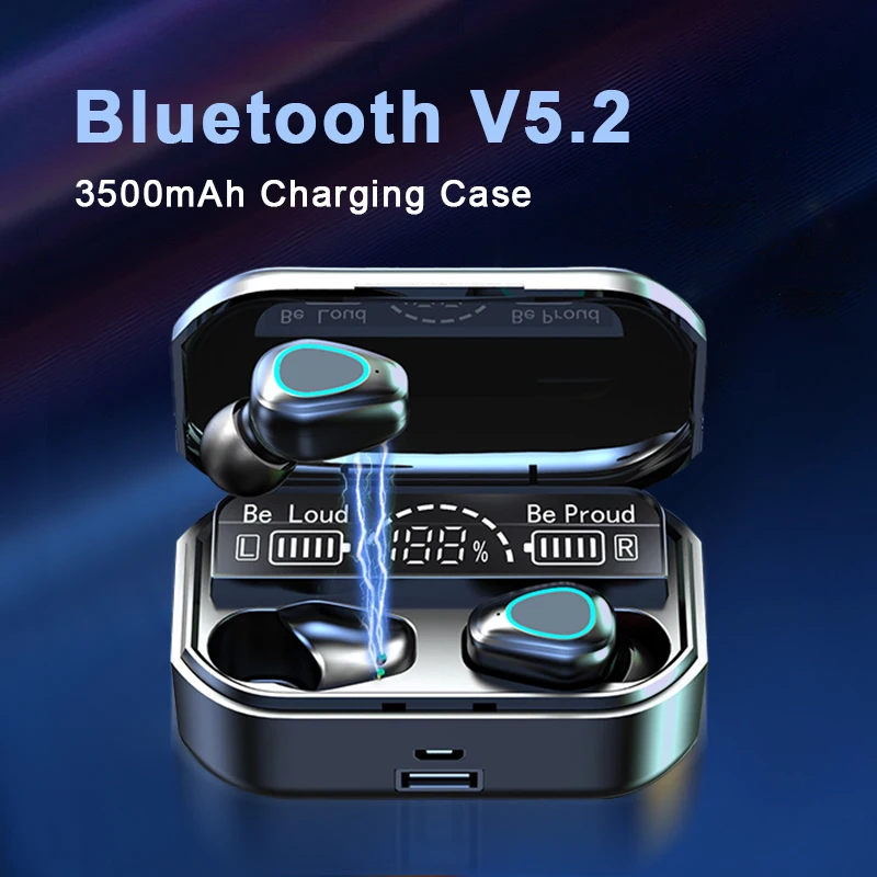 2022 TWS беспроводные Bluetooth-наушники Стерео Спортивные водонепроницаемые наушники с