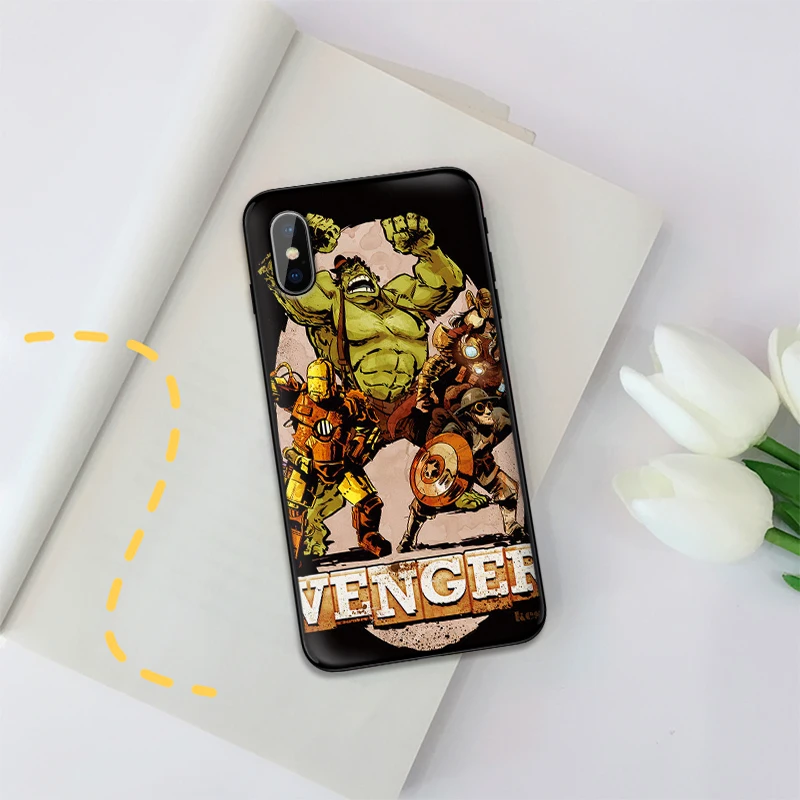 Агенты щит Marvel для iPhone X XR XS MAX Мягкая силиконовая задняя крышка Apple 8 7 6 S Plus чехол