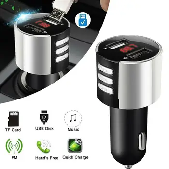 

Dual USB Charger Car Bluetooth FM Transmitter MP3 Player Radio Adapter Kit Bluetooth Car FM Transmitter Accessories