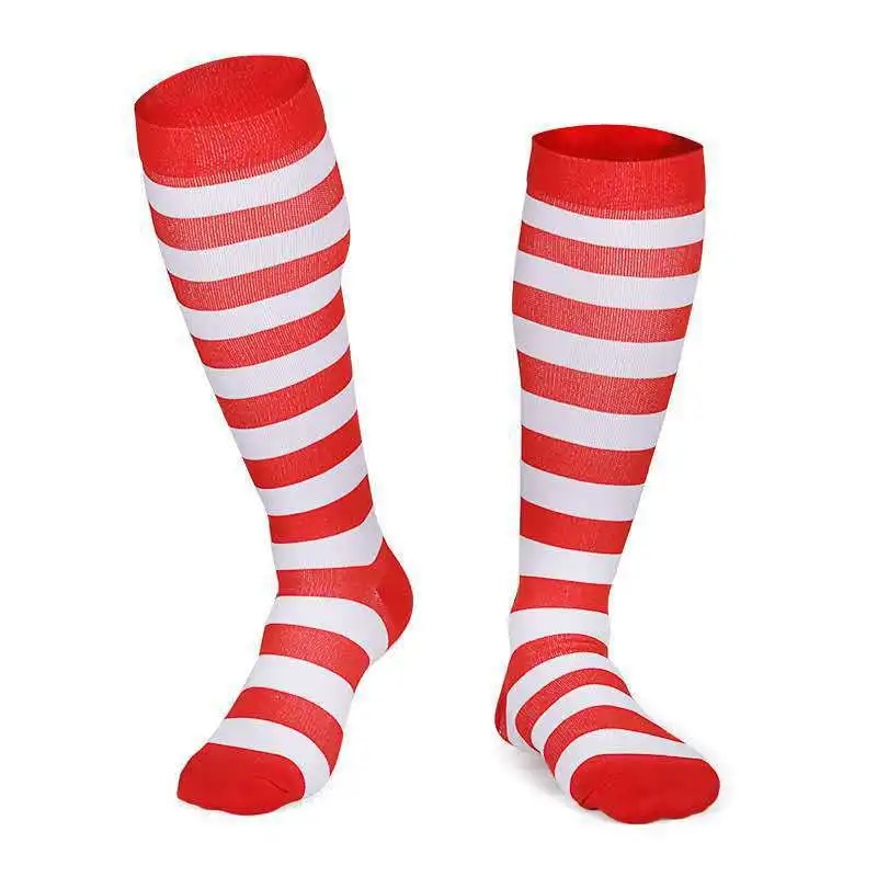 Funny Socks Women Men Sports Compression Stocking Christmas Leg Pressure Running Soccer Cycling Basketball Compress Socks