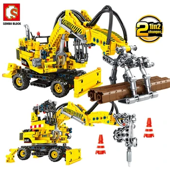 

Sembo Block Technic Genuine Series The Engineering Machine Set Diy Building Blocks Toys For Children Gifts Model Toy