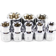 8 шт. 3/" 10 мм E8-E20 Torx Набор торцевых головок CR-V Е-типа гаечный ключ с шестигранным ключом шестигранный ключ 3/8 Набор торцевых головок Инструменты для ремонта авто