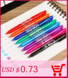 5pcs Black Gel Pens school Pen канцелярия ручка students writing Stationery office business sign pen 040223