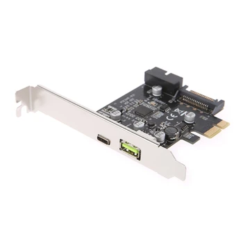

PCI-E Express To USB 3.1 Type-C USB-C Plug Power Charger Expansion Card Adapter