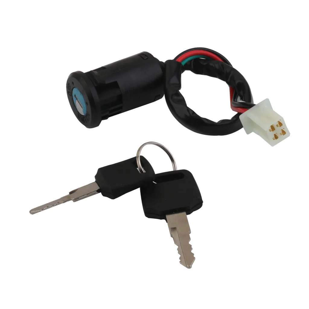 1 Pcs Black Ignition Switch with Key Universal Engine Starter Switch For 110/125/150cc/250cc Quad & Dirt Bikes