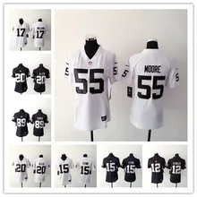 Женские Окленд s, 4 Derek Carr 89 Cooper 24 Charles Woodson 34 Bo Jackson 52 Khalil Mack Jersey