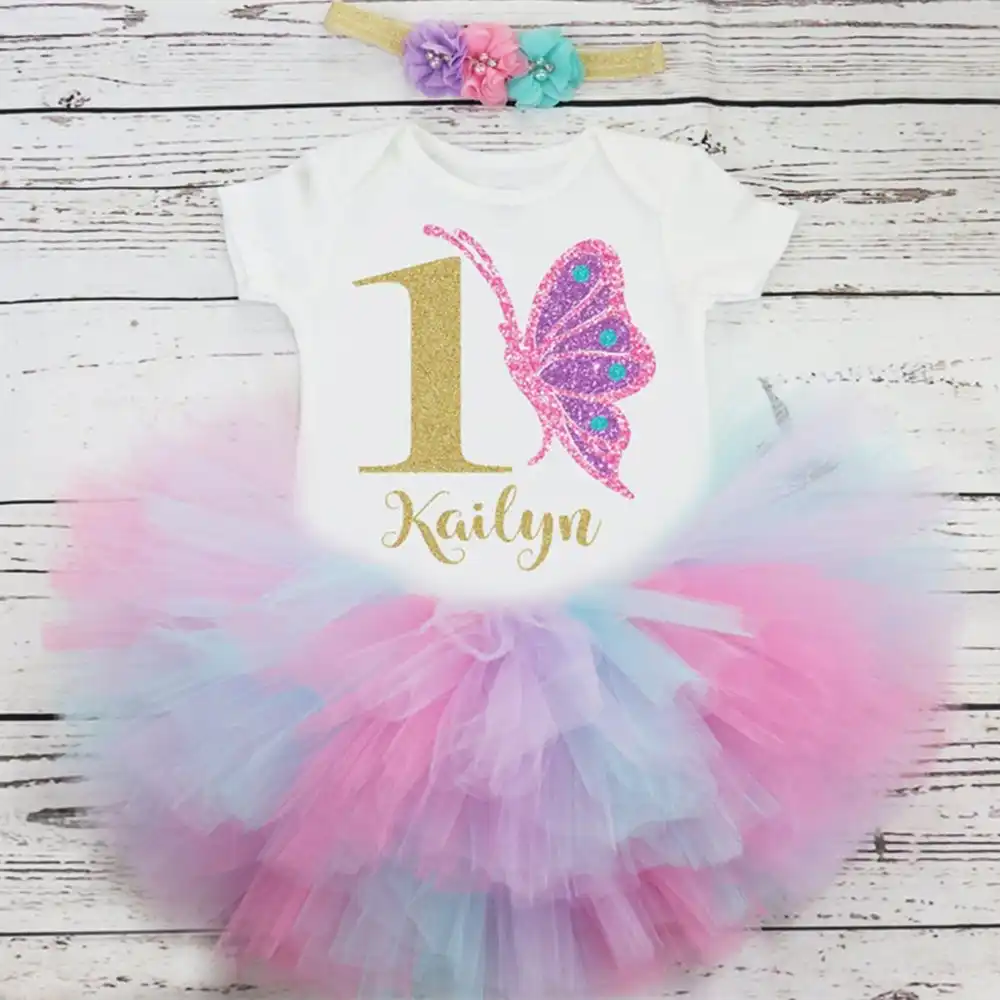 butterfly first birthday outfit