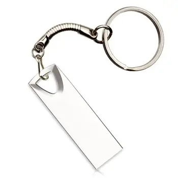 

Custom LOGO New Metal USB 2.0 Memory Flash pendrive with Key Chain