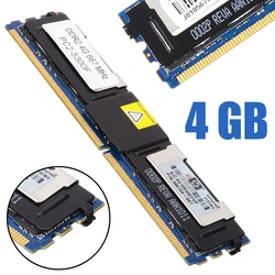 Pohiks – mémoire de serveur d'ordinateur de bureau, modèle DDR2, capacité 4 go, fréquence d'horloge 5300F 667/1.8V, Ram ECC 240 broches, couleur aléatoire, 1 unité 