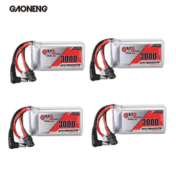

1/2/4 PCS Gaoneng GNB 7.4V 3000mAh 5C 2S DC5.5/XT60U-F Plug Lipo Battery For RC Drone FPV Racing Multirotor Parts Accessories
