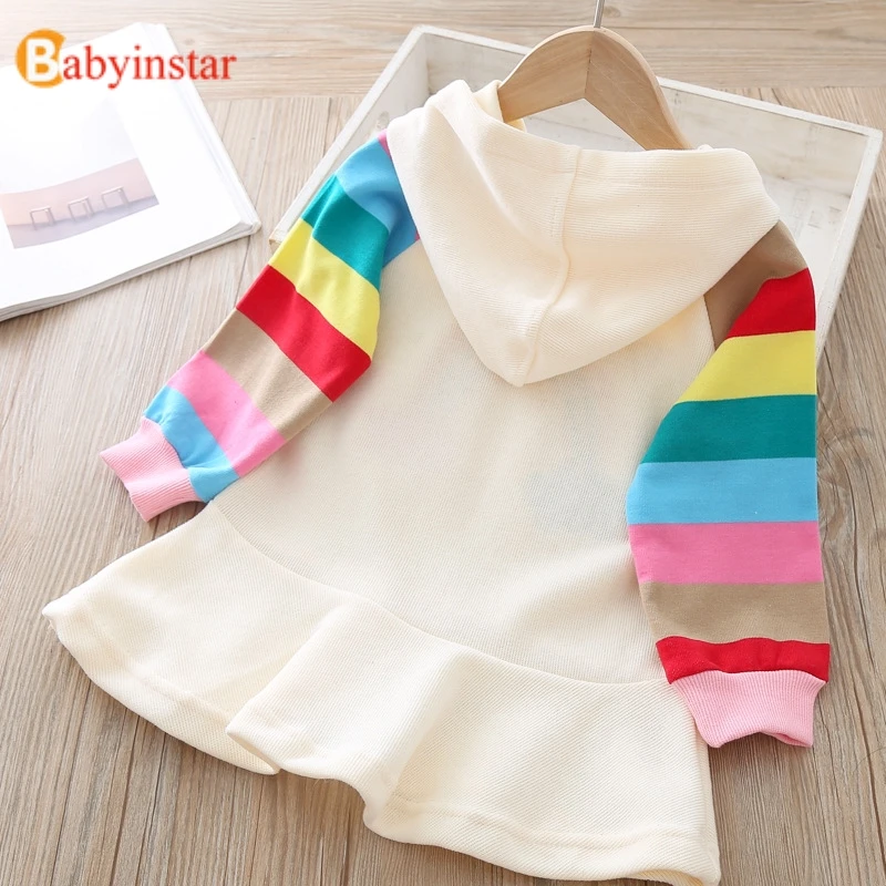 Babyinstar/Детские вечерние платья радужного цвета платье принцессы для девочек
