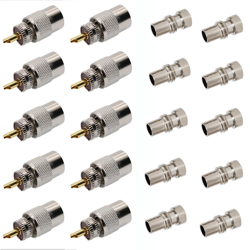 10-Pack PL259 Solder Connector Plug with Reducer for RG8 RG-213 Coaxial Coax Cable | Инструменты