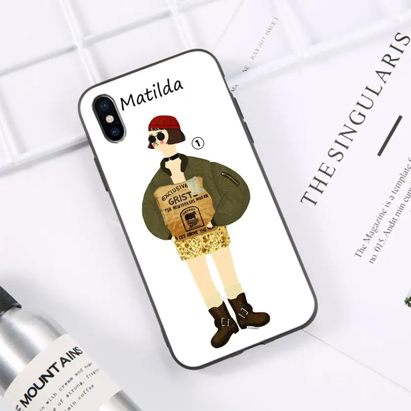 Чехол для мобильного телефона HTxian Leon Matilda Natalie Portman Movie Poster iPhone 11 pro XS MAX 8 7 6 6S Plus X 5 5S se