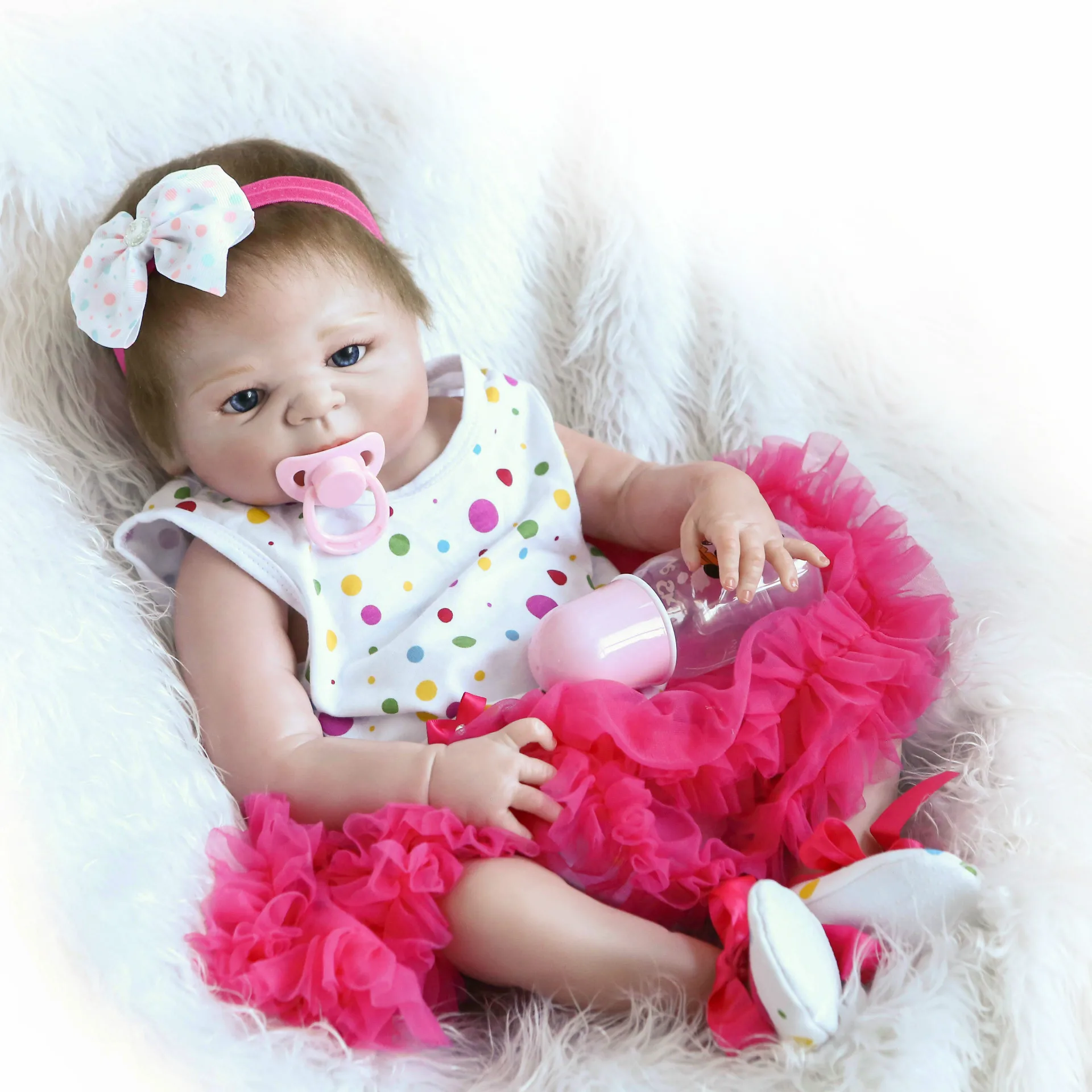 

All Silicone Doll Baby 56CM 20inch NPK Doll Bebe Reborn Dolls Girl Lifelike Reborn Doll Fashion Boy Newborn Reborn Babies