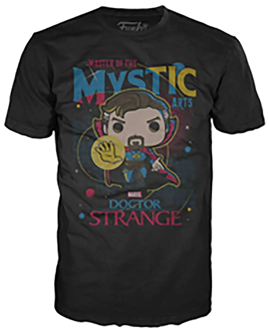 

Funko Unisex-Adult's POP Tees: Dr. Strange-Mystic Arts, Black, Extra Large Basic Models