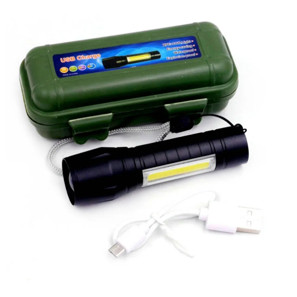 

Built in battery Q5 Zoom Focus Mini led Flashlight Torch Lamp Lantern 2000 Lumen Adjustable Penlight Waterproof For Outdoor