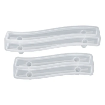 

Crystal Epoxy Resin DIY Mold Fruit Plate Bending Handle Casting Silicone Mould