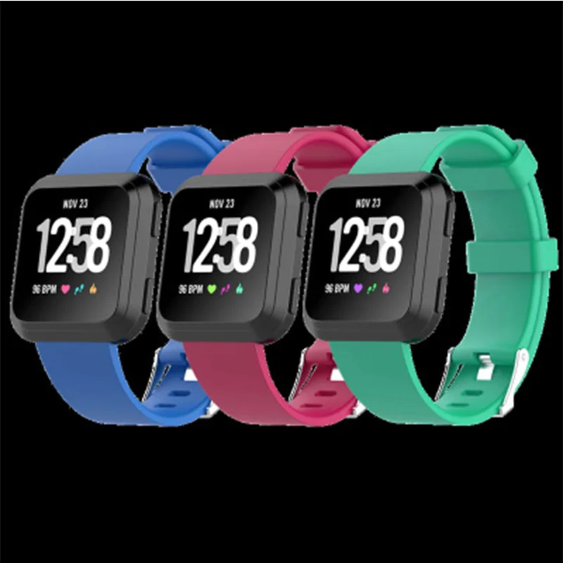 Мягкий силиконовый безопасный регулируемый ремешок для Fitbit Versa/Versa Lite