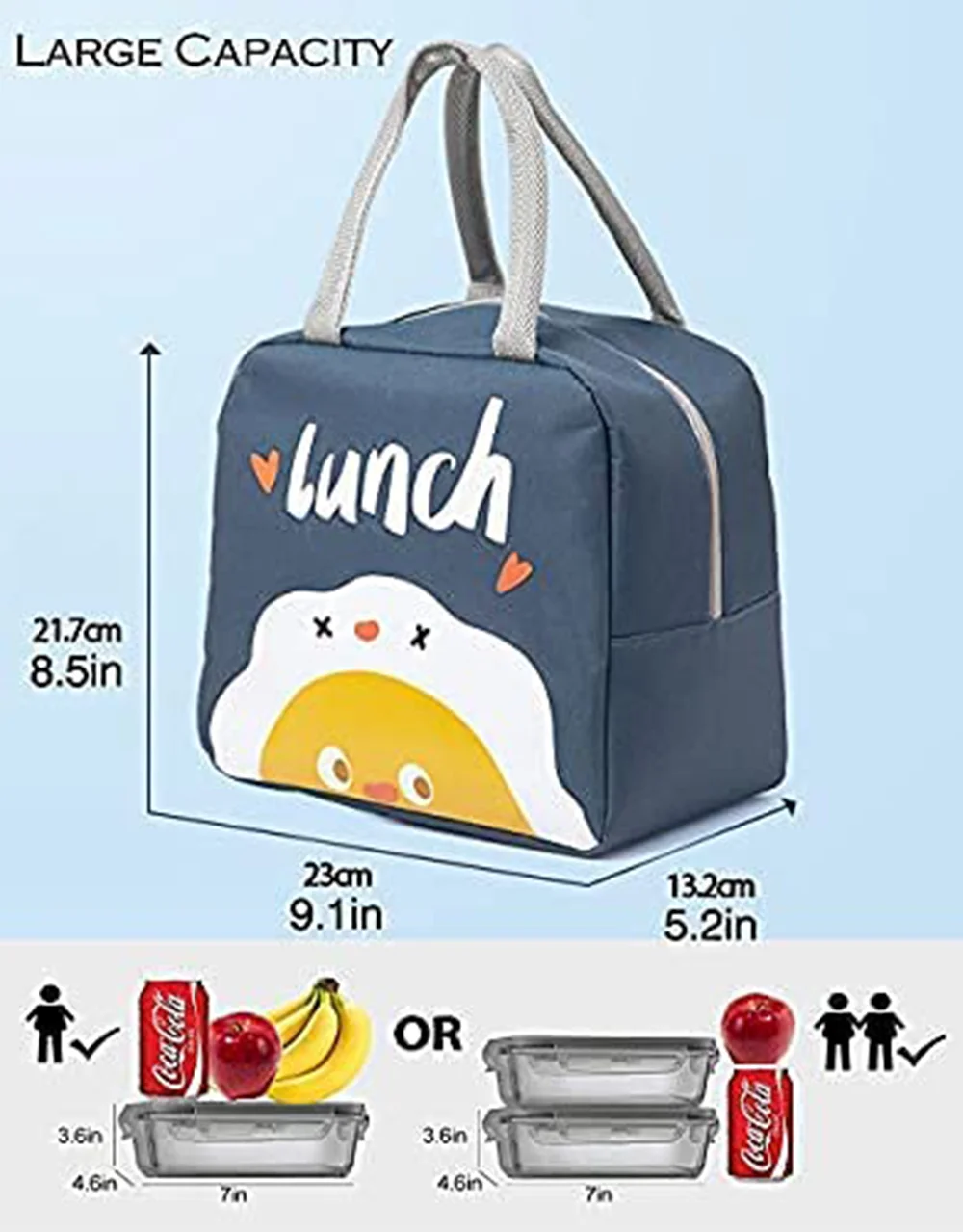 Lunch Bag Women & Men - Guitar Music Large Insulated Lunch Bag Reusable  Lunch Box, for Travel And Picnic