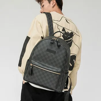 

Tidog New Fashion Classic casual Plaid Pattern Backpack