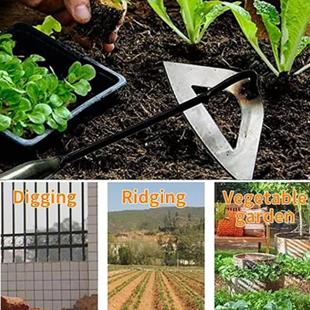 1Db Üreges Kapa Kézi Gyomnövény Gereblye Ültetés Zöldség Mezőgazdasági Kerti Eszköz Gyomláló Kiegészítők - Image 4