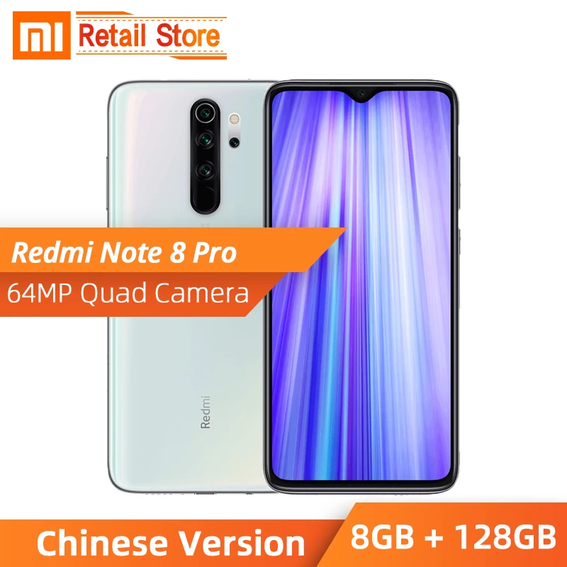 Xiaomi Redmi Note 8 pro 8GB 128GB четырехъядерный смартфон 64MP 4500mah NFC|Смартфоны| |