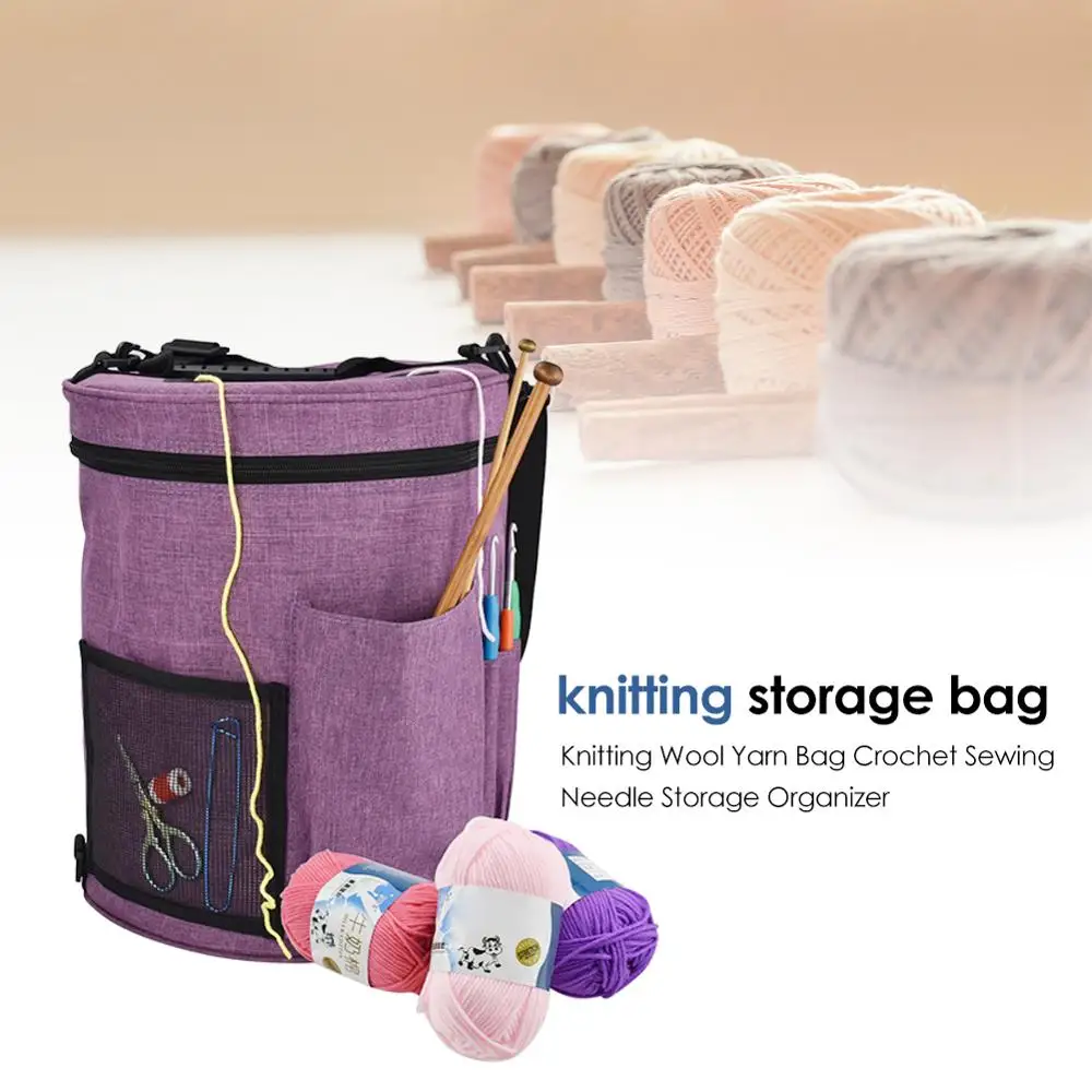 Knitting Organization Crochet Hooks Thread Yarn Storage Bag DIY