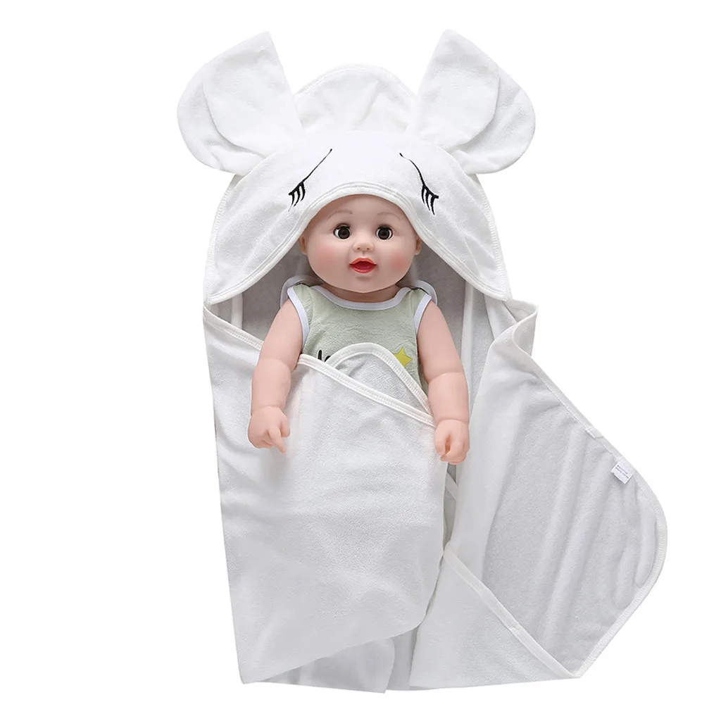 Милое плюшевое одеяло с героями мультфильмов для новорожденных мальчиков и девочек, Пеленальное Одеяло для сна, банное полотенце для новорожденных