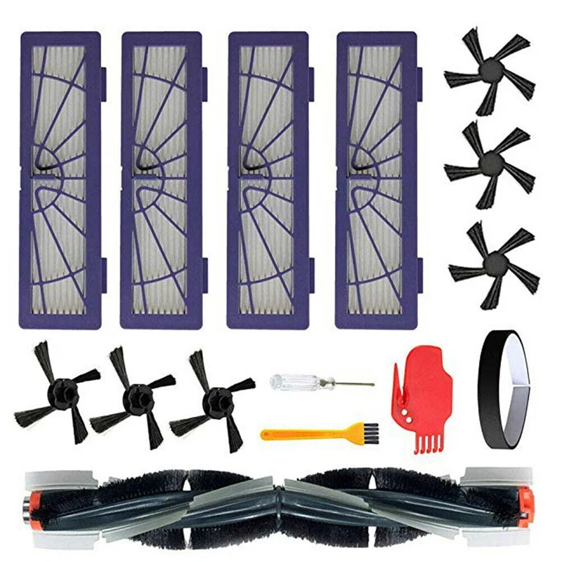 Горячая TOD-15Pcs для Neato Botvac 75E 758085 боковая щетка фильтры Набор вакуумных фильтров Замена