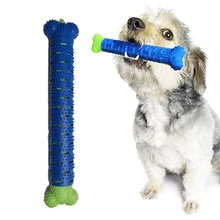 

2021 Rubber Kong Dog Toys for Cleaning Tooth Effective Rubber Big Dog Soft Molar Stick Toothbrush Chewing Bite Toys
