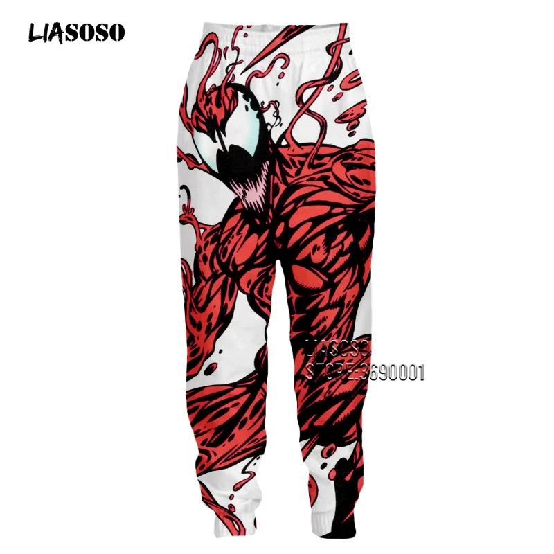LIASOSO Harajuku 3D печати фильм Venom бойню Штаны унисекс брюки, тренировочные брюки в повседневном стиле блузка из хипстера уличная G3061 - Цвет: 12