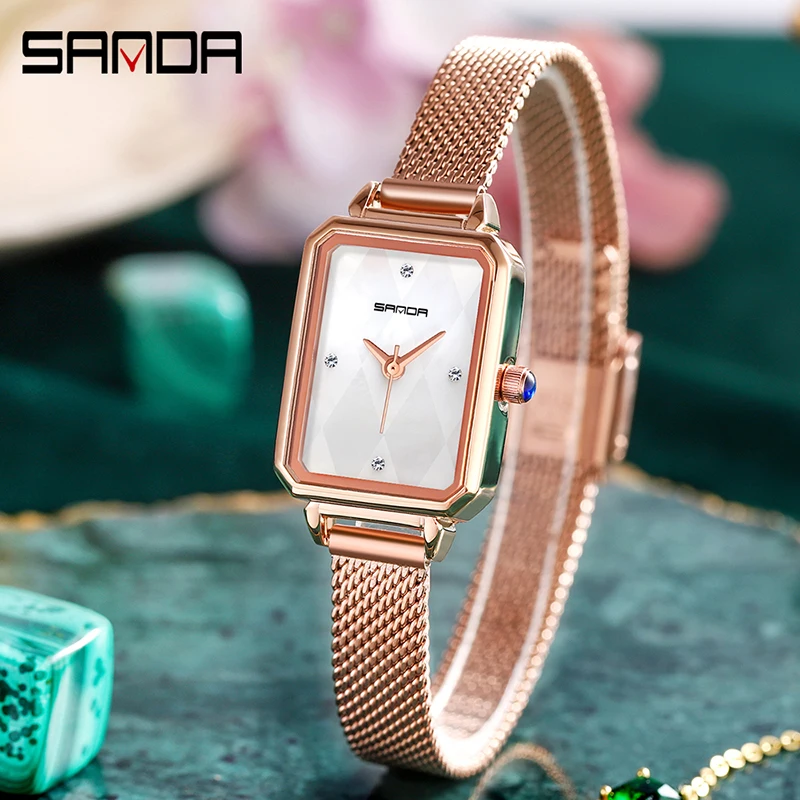 Sanda Retro Watch New Starry Sky Women's Watches Small Dial Waterproof Quartz Wristwatch Fashionble Casual Outdoor Sports Watch