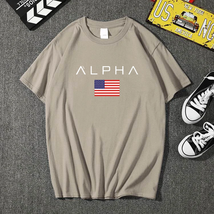 

Men's Street Hip Hop Summer New Print Fashion Cotton Short Sleeve T-Shirt Men's Casual Simple Turtleneck Top