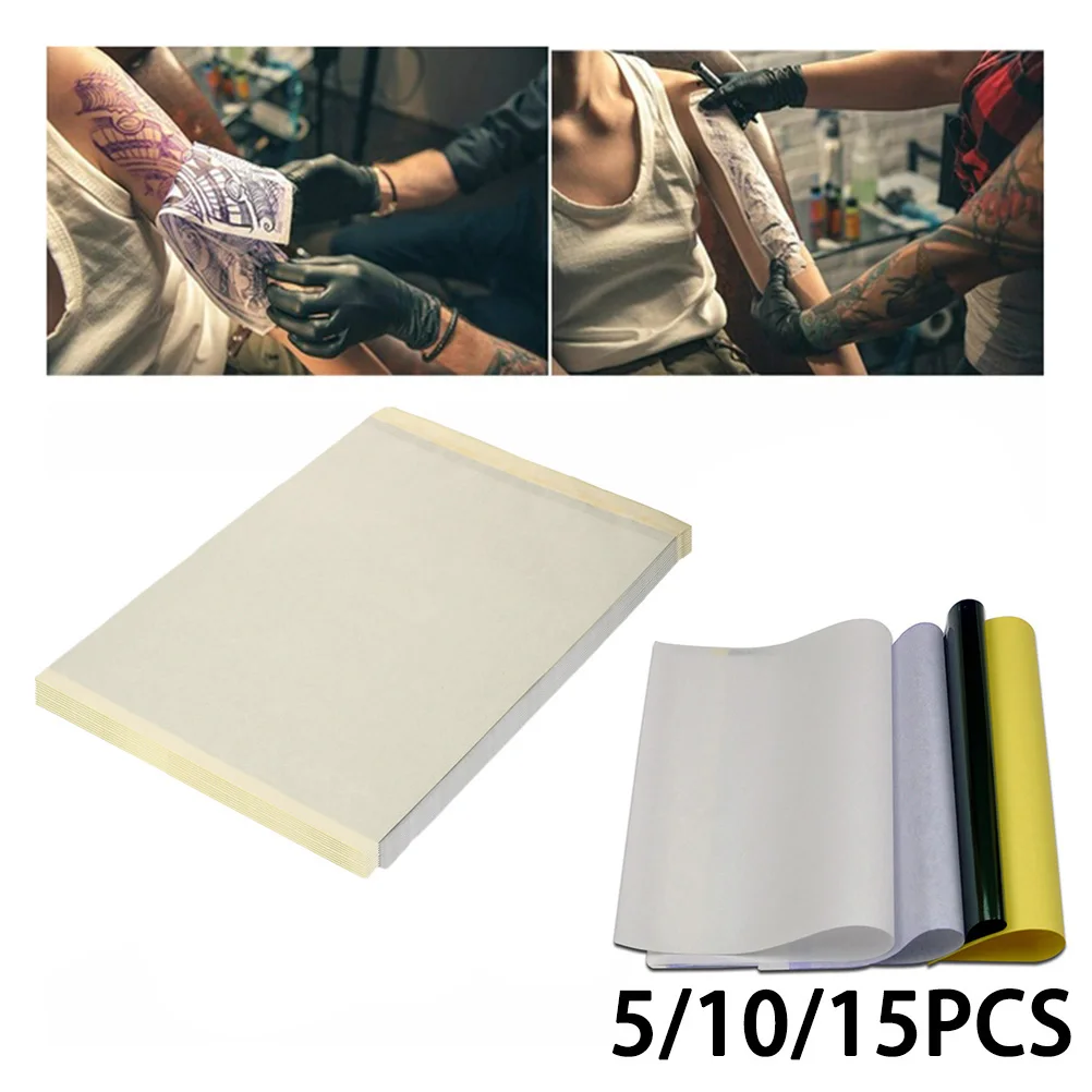 5/10/15pcs Tattoo Transfer Paper Thermal Carbon Transfer Copy Stencil
