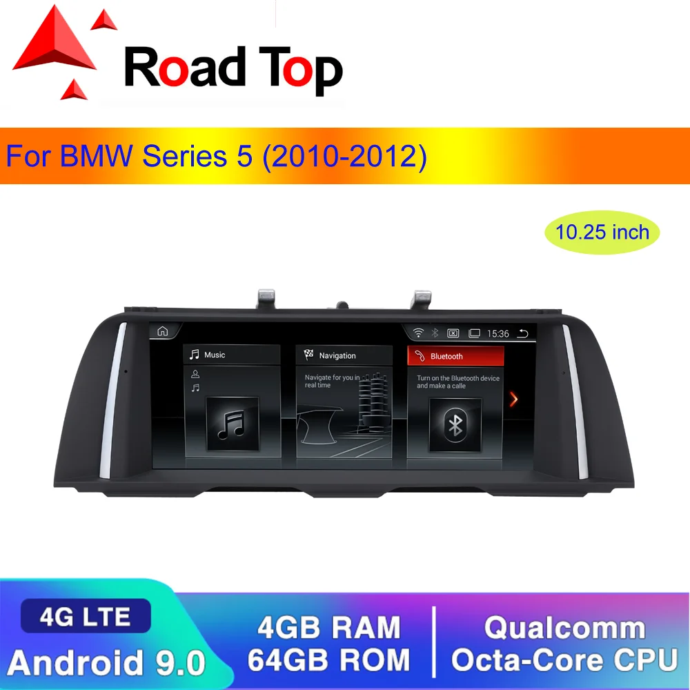 10.25&quot Android 9.0 Car Touch Screen Player For BMW Series 5 F10 F11 2010-2012 With GPS Navigation Stereo Bluetooth | Автомобили и